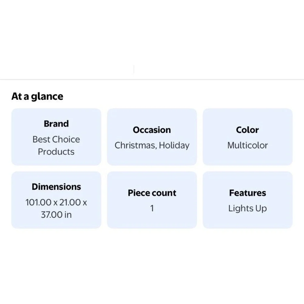 Inflatable Santa Sleigh Reindeer Outdoor Yard‎ Deco Lights Up Best Choice Prod